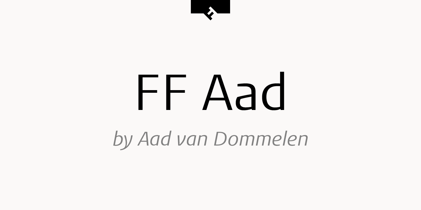 Пример шрифта FF Aad #1